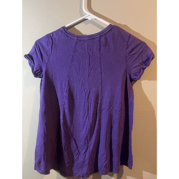 Cat & Jack Girls Tshirt Purple Size L 10/12 - Picture 3 of 3